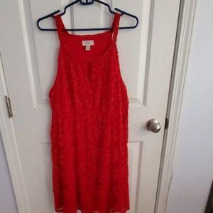 LOFT- Red Dress L